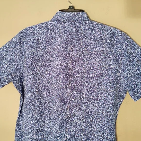 APT. 9 PREMIER FLEX UNTUCKED STANDARD FIT MEN SHORT SLEEVE CASUAL DRESS SHIRT- S - Picture 6 of 6